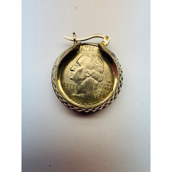 Vintage Estate Sterling Silver 925 Diamond-Cut Textured Hoop Earrings 3.41g - Picture 10 of 12